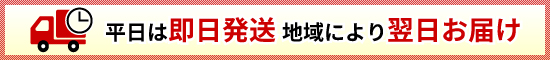 即日発送翌日お届け